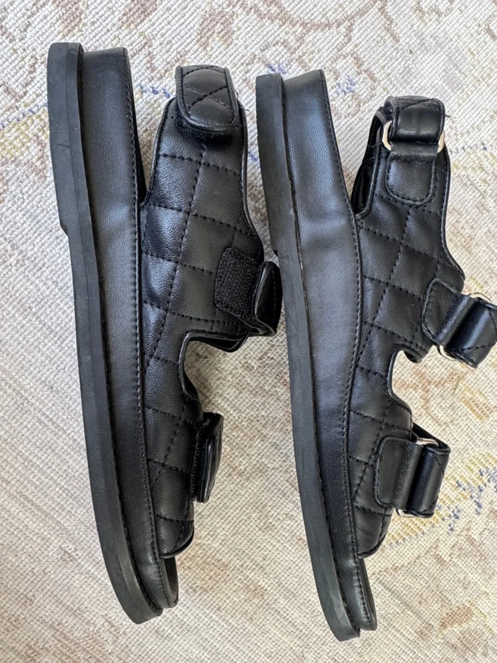 Tony Bianco Hiranni grandad sandals in black leather Size 39